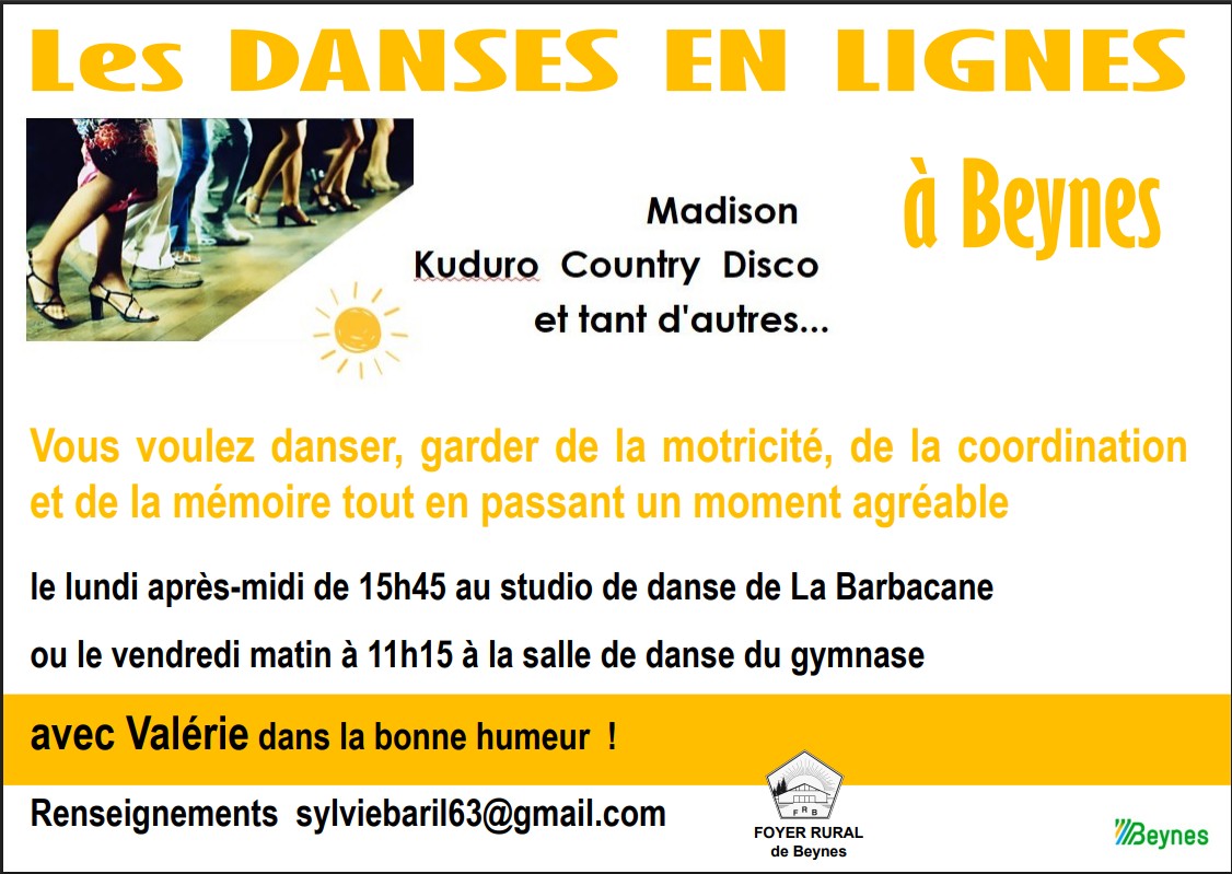 Les danses en lignes à Beynes